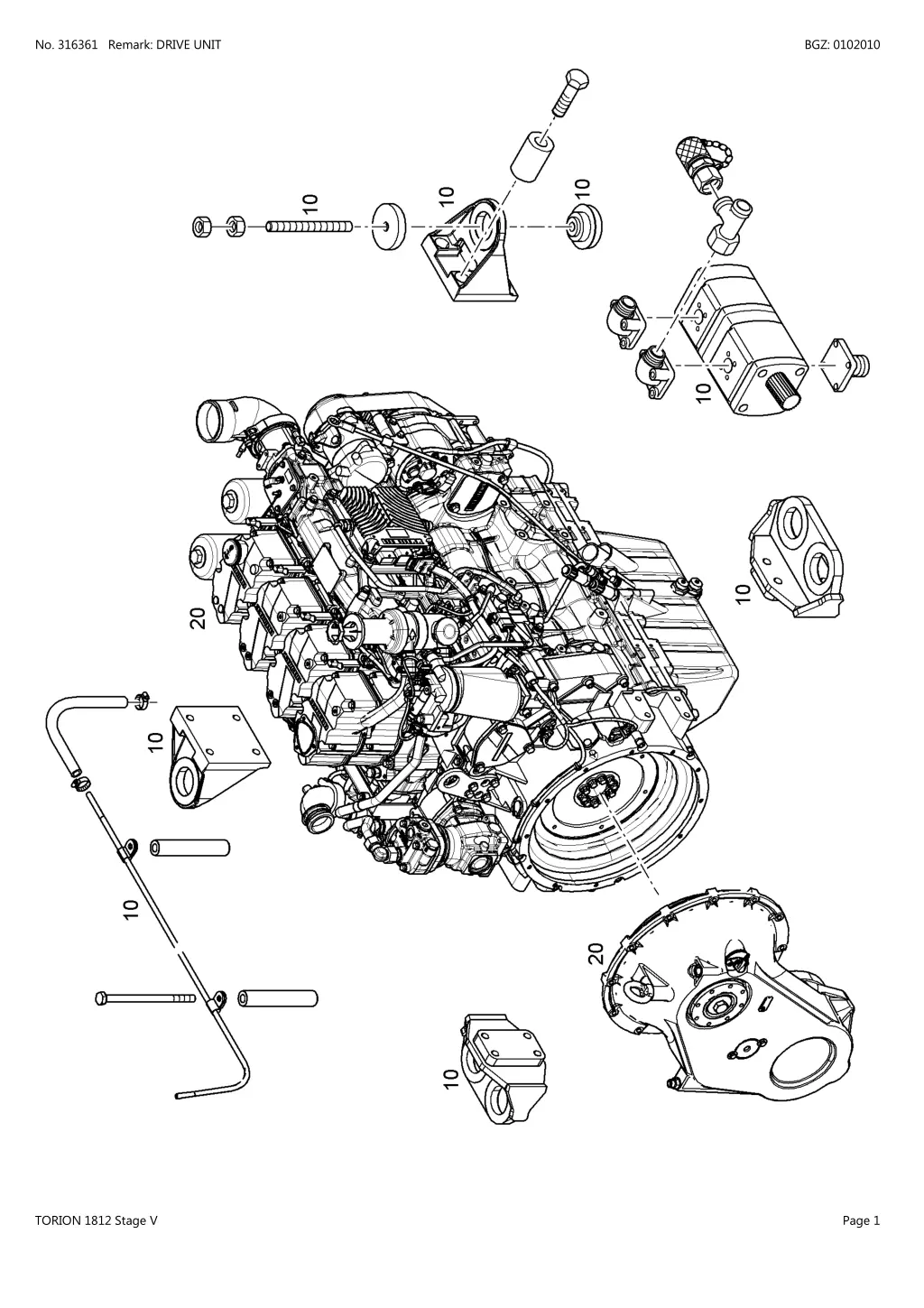 no 316361 remark drive unit