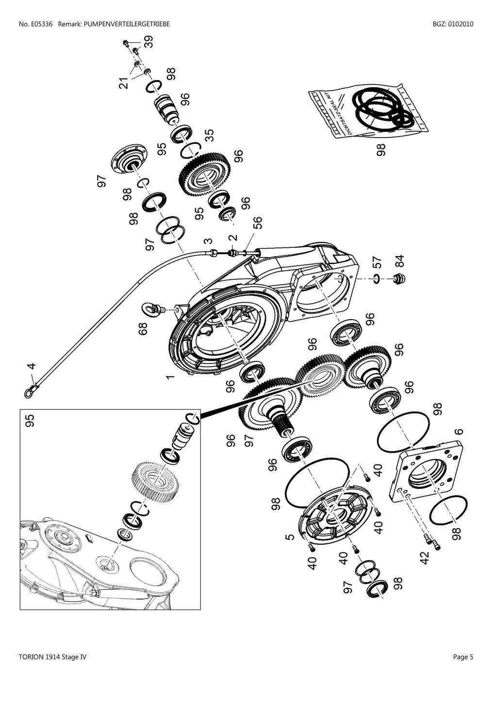 no e05336 remark pumpenverteilergetriebe