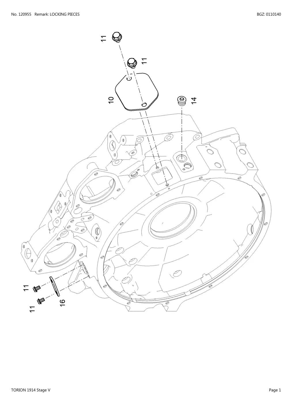 no 120955 remark locking pieces