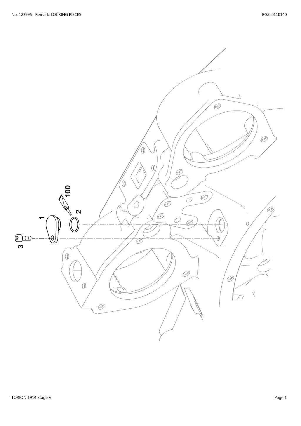 no 123995 remark locking pieces