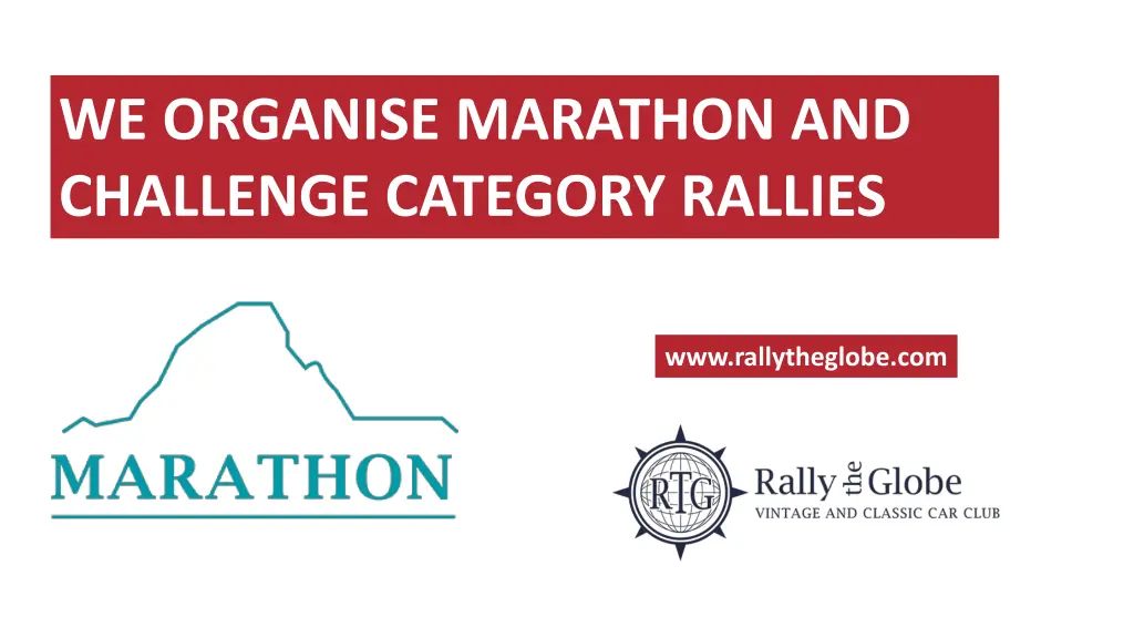 we organise marathon and challenge category