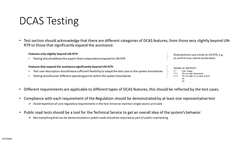 dcas testing