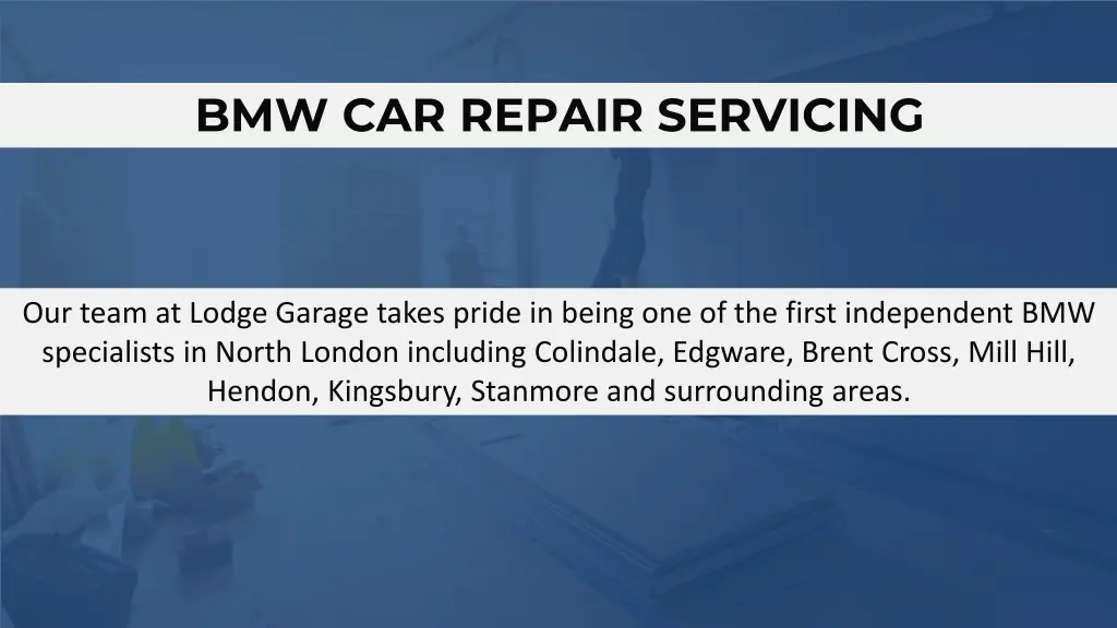 bmw car repair servicing