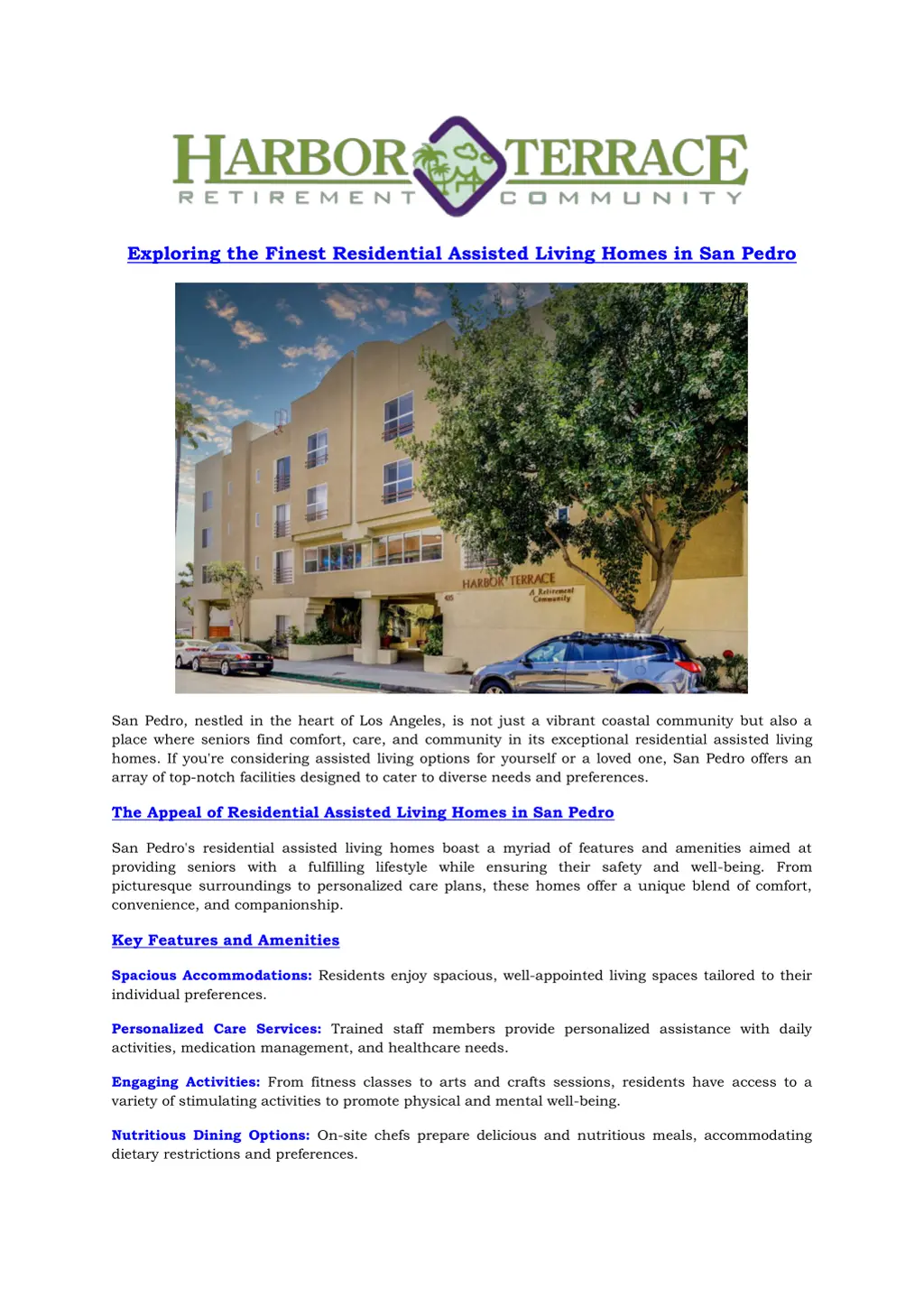 exploring the finest residential assisted living