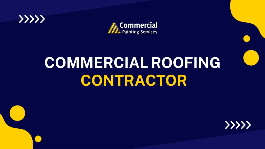 commercial roofing contractor