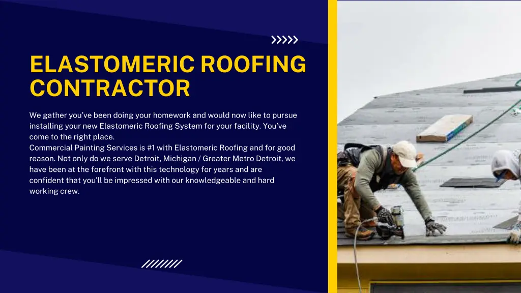 elastomeric roofing contractor