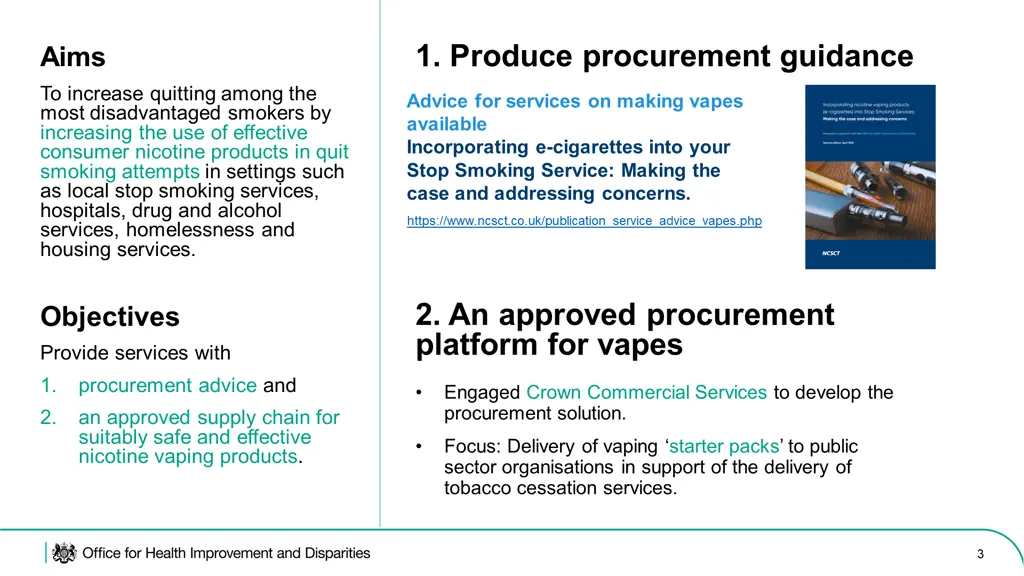 1 produce procurement guidance