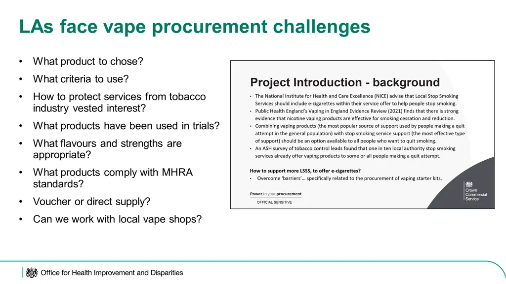 las face vape procurement challenges