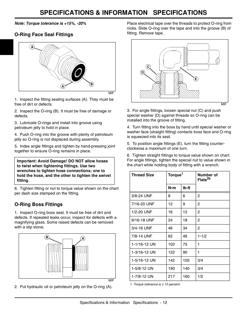 specifications information specifications 5