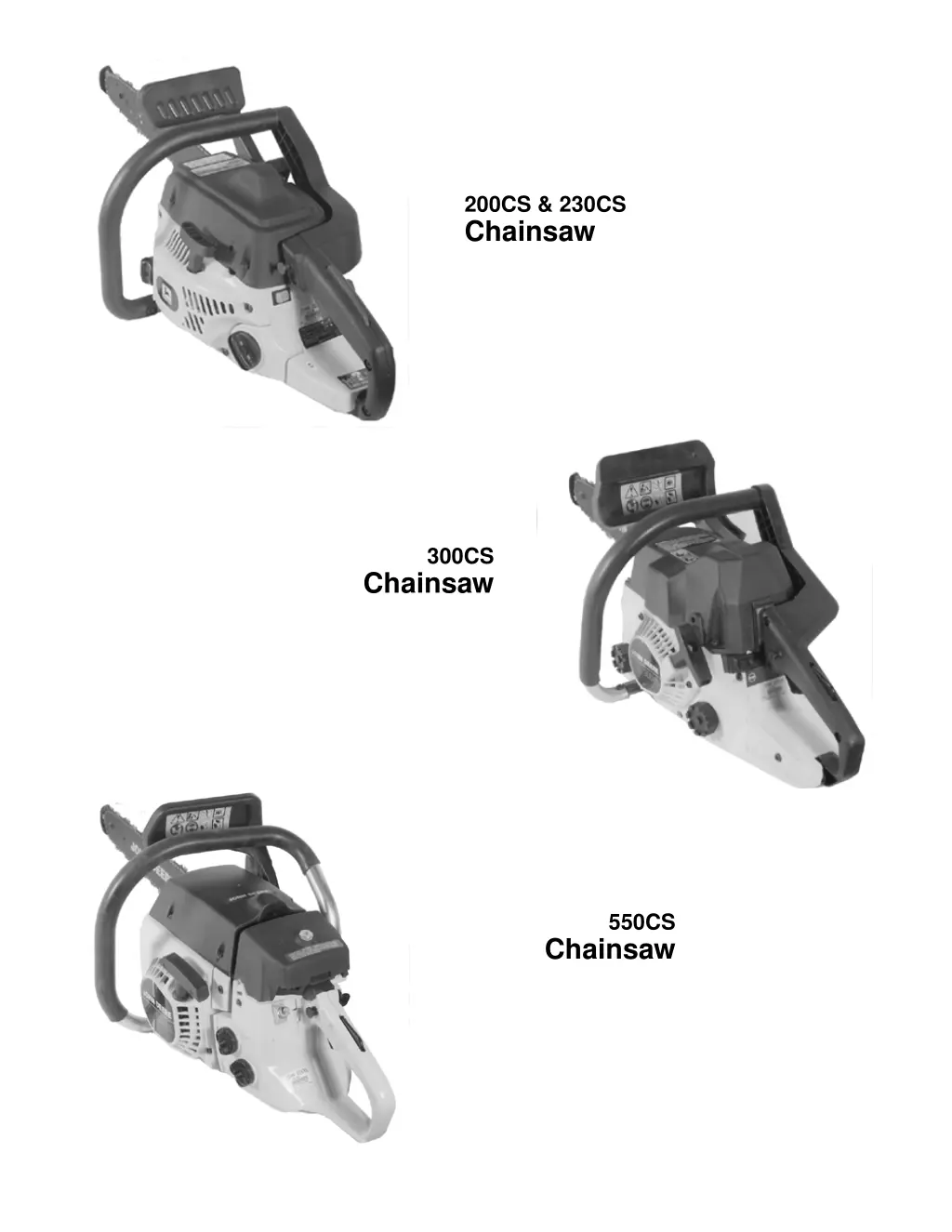 200cs 230cs chainsaw