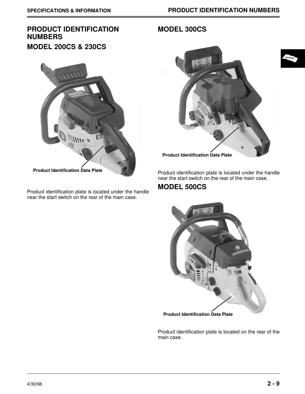 product identification numbers