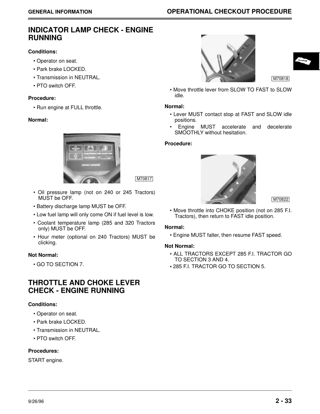 operational checkout procedure 1