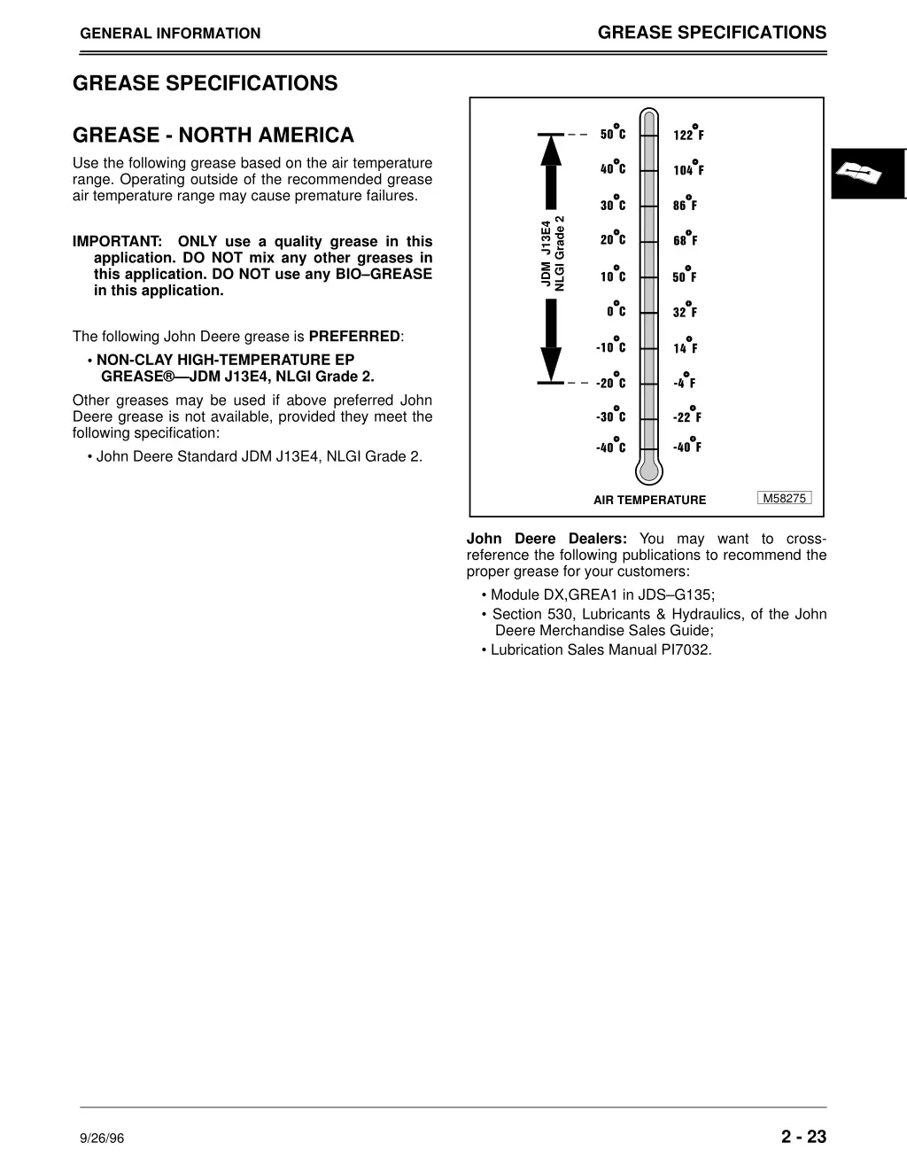 grease specifications