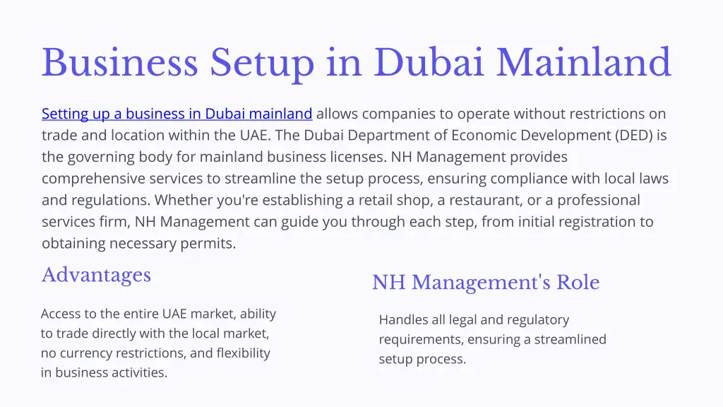 business setup in dubai mainland