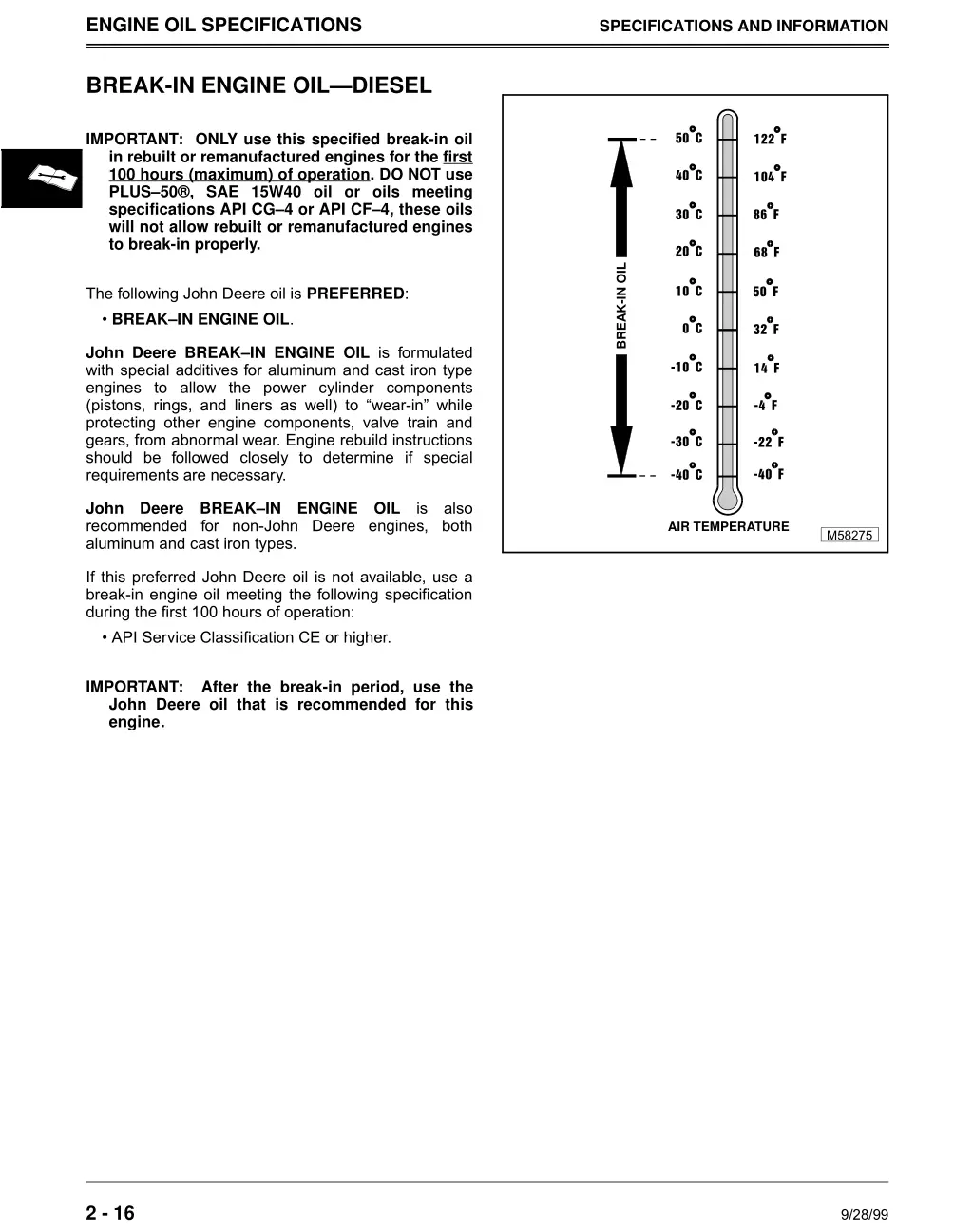 engine oil specifications 2