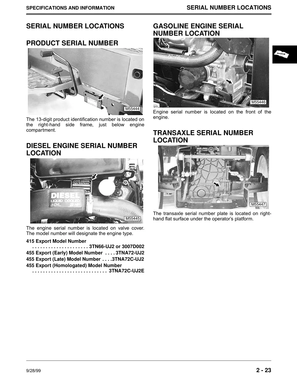 serial number locations