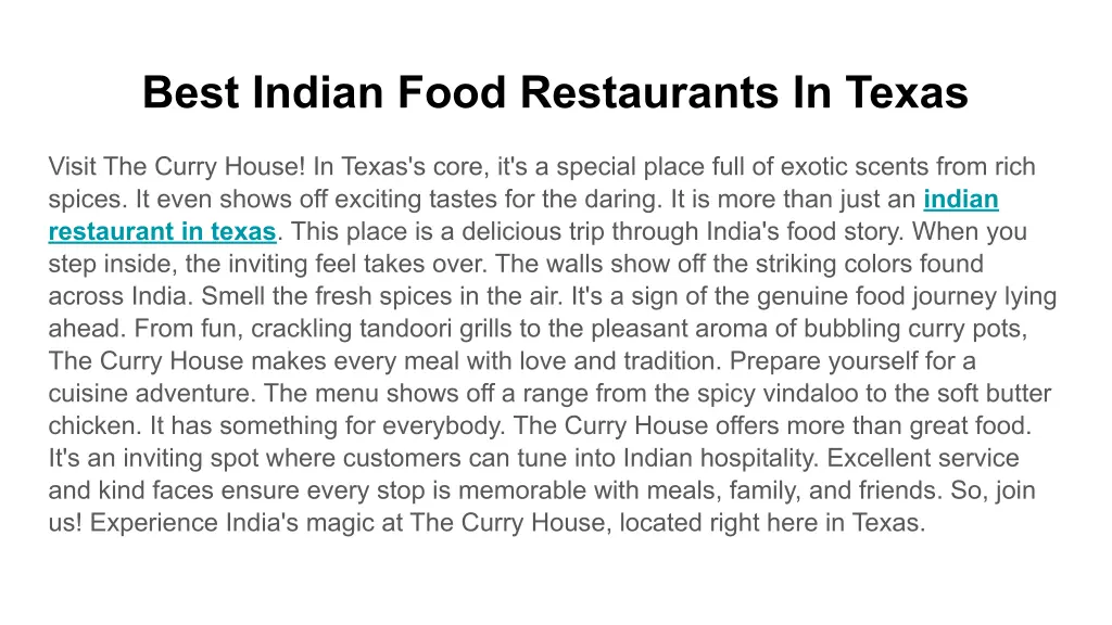 best indian food restaurants in texas