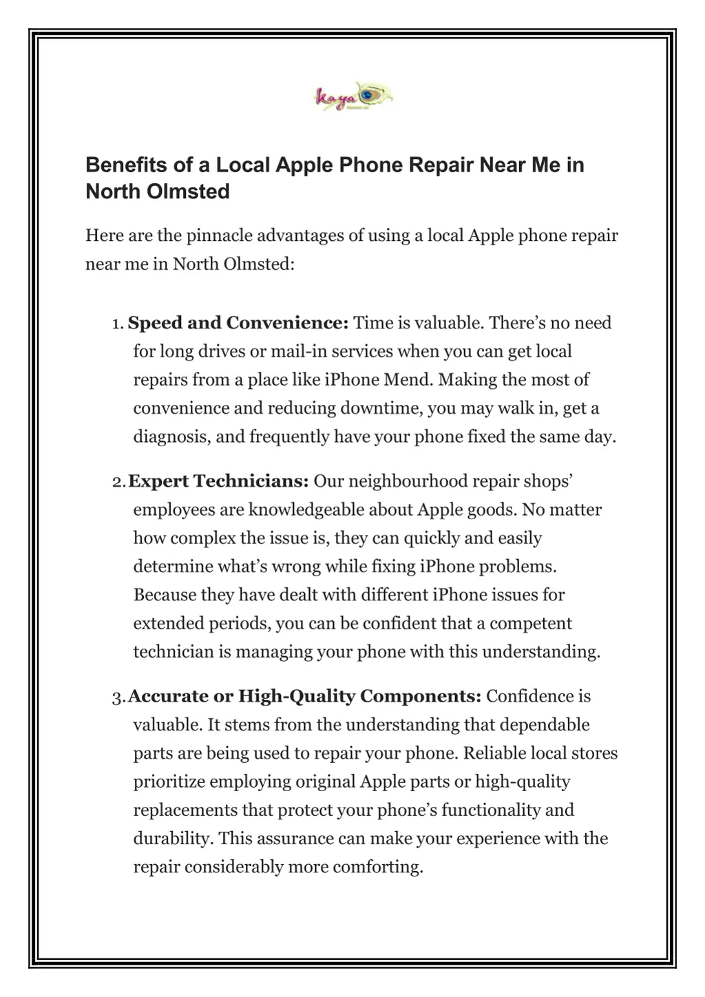 benefits of a local apple phone repair near