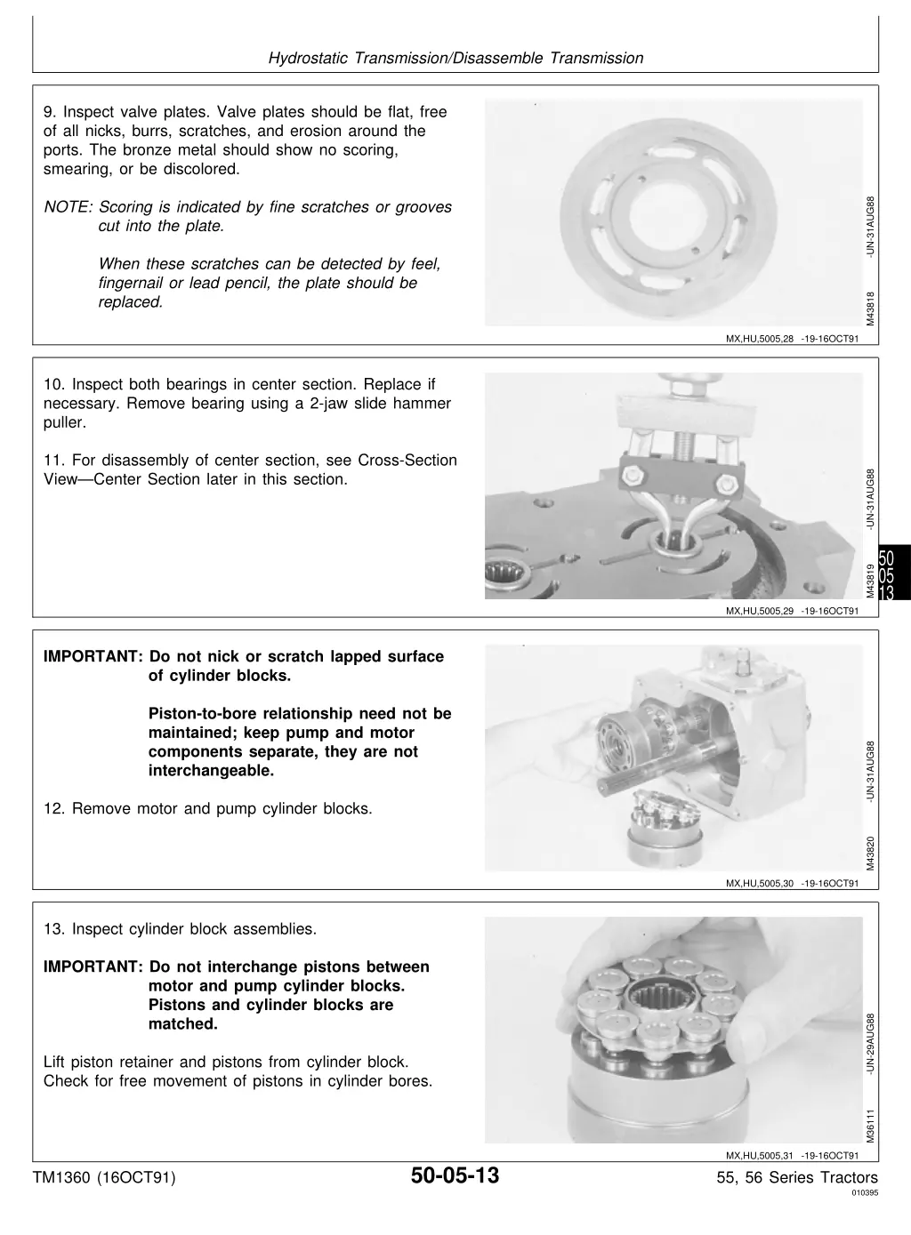 hydrostatic transmission disassemble transmission 1