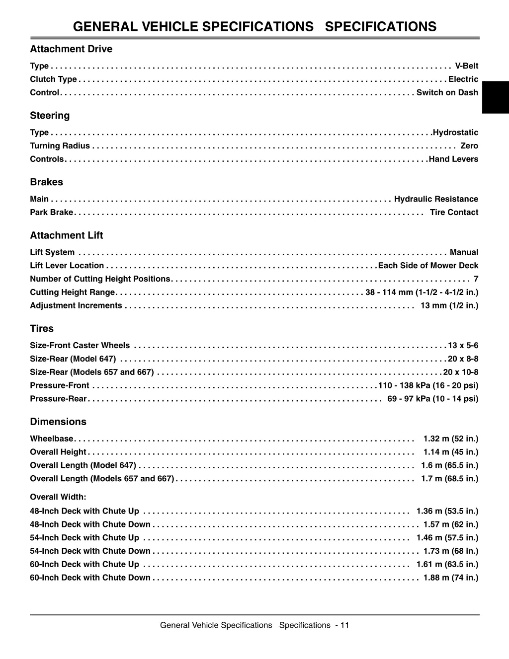 general vehicle specifications specifications 2