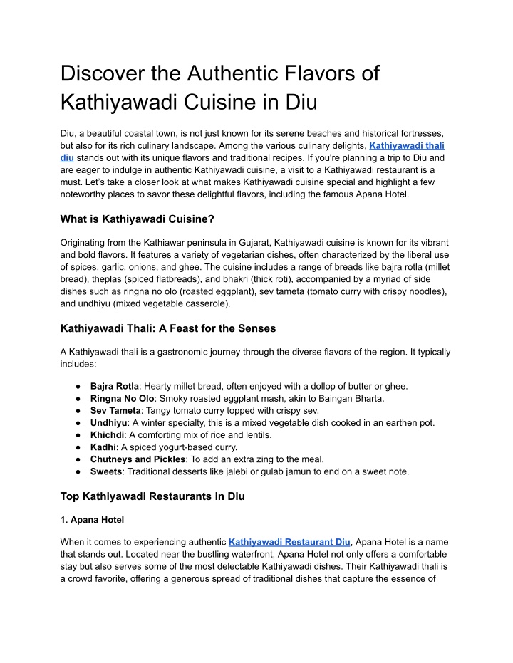 discover the authentic flavors of kathiyawadi