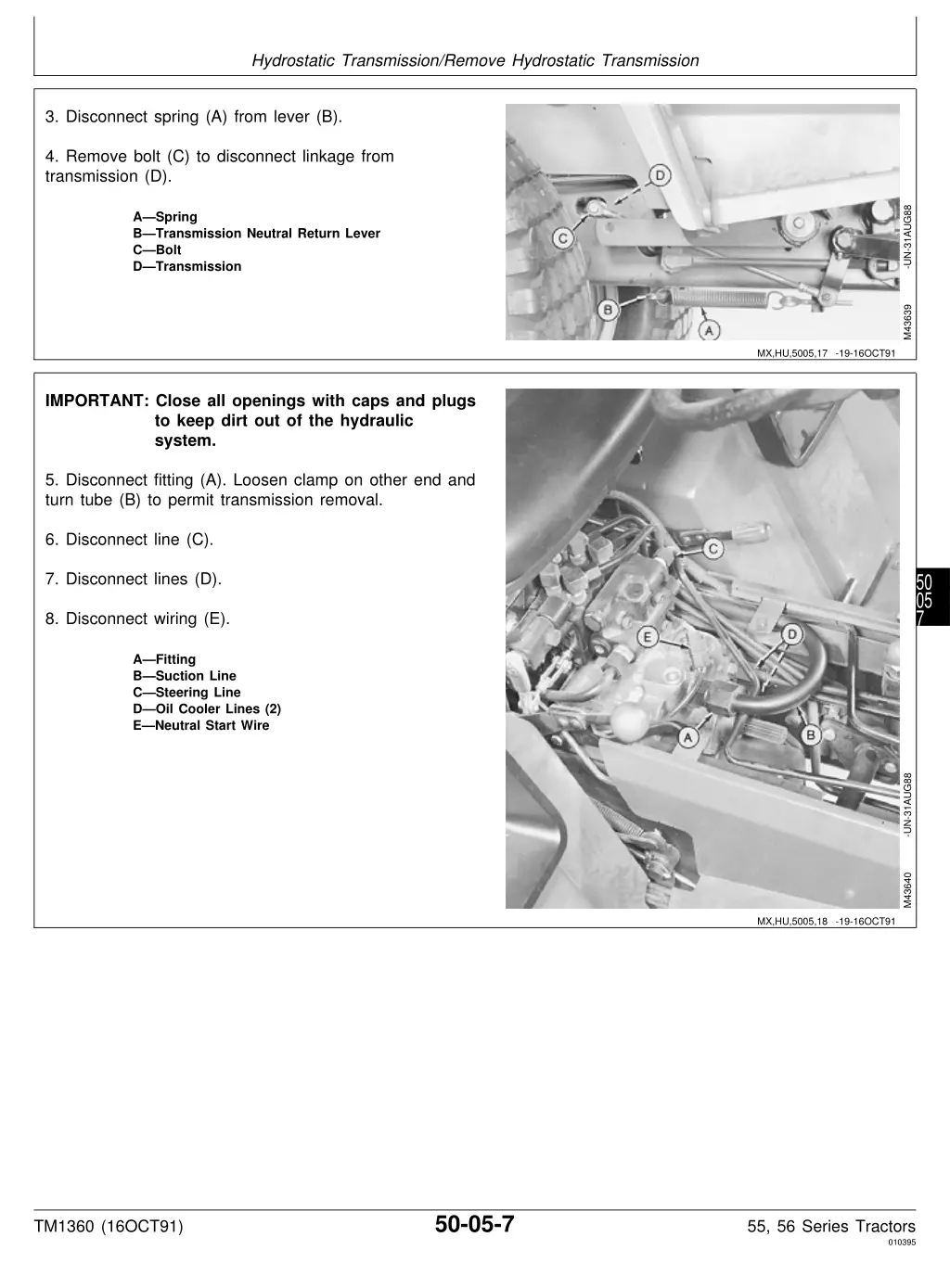 hydrostatic transmission remove hydrostatic 1