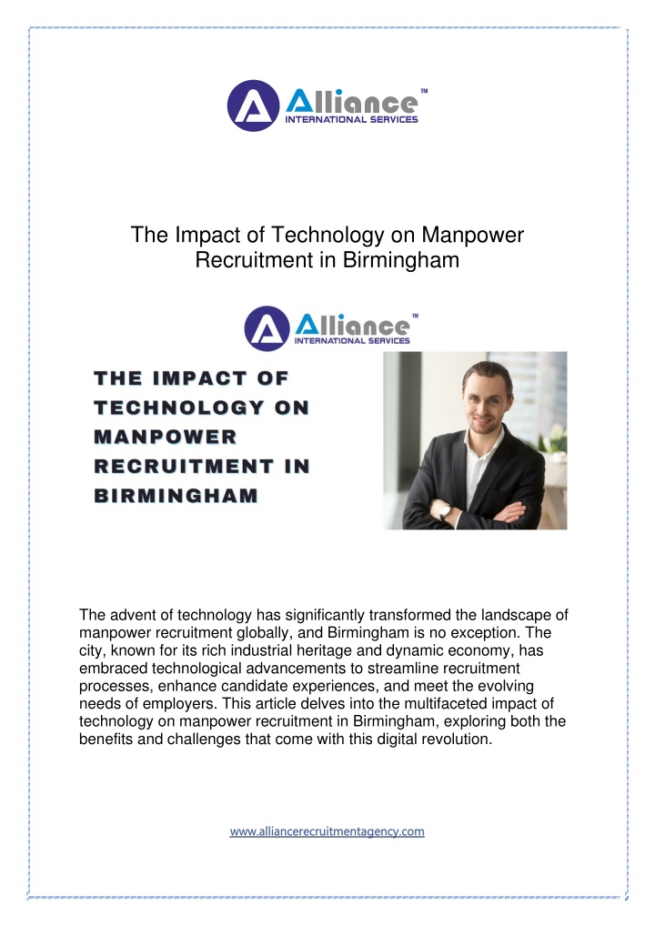 the impact of technology on manpower recruitment