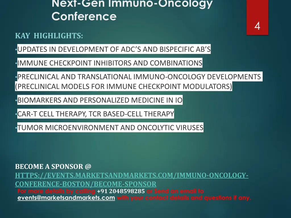 next gen immuno oncology conference 2