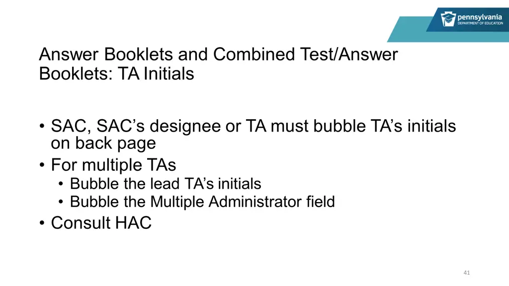 answer booklets and combined test answer booklets