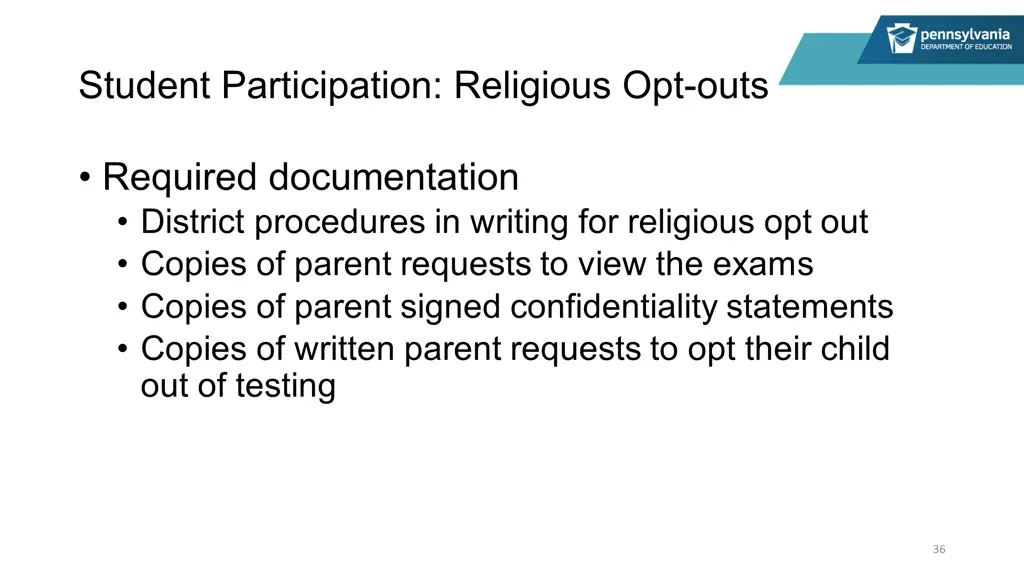 student participation religious opt outs
