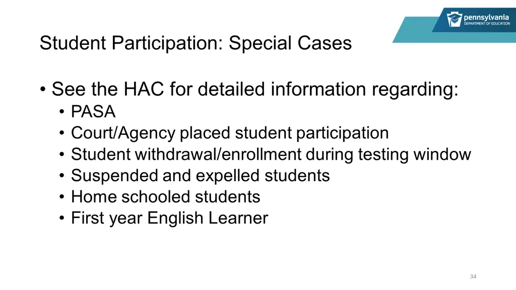 student participation special cases