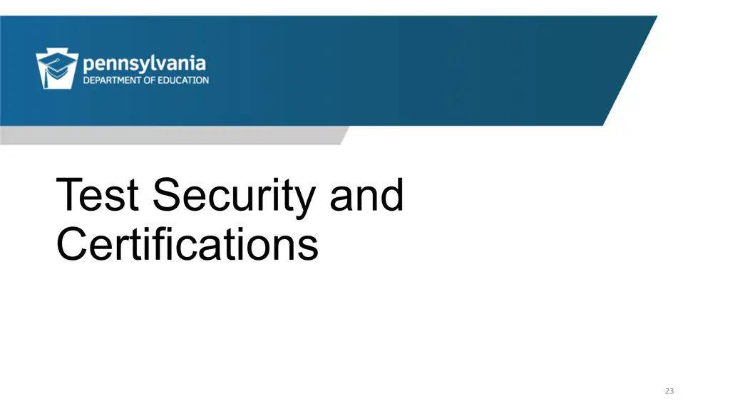 test security and certifications