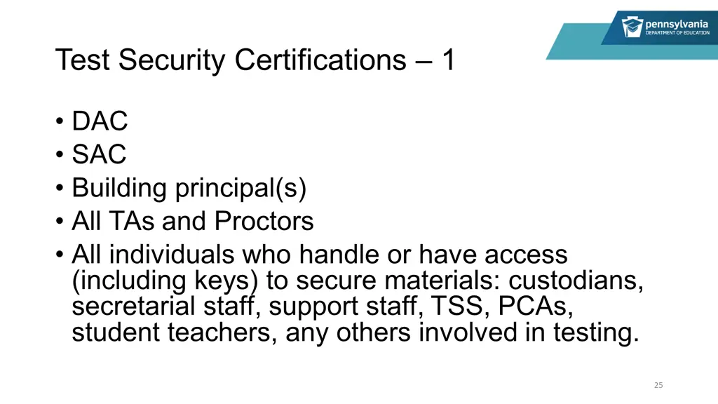 test security certifications 1