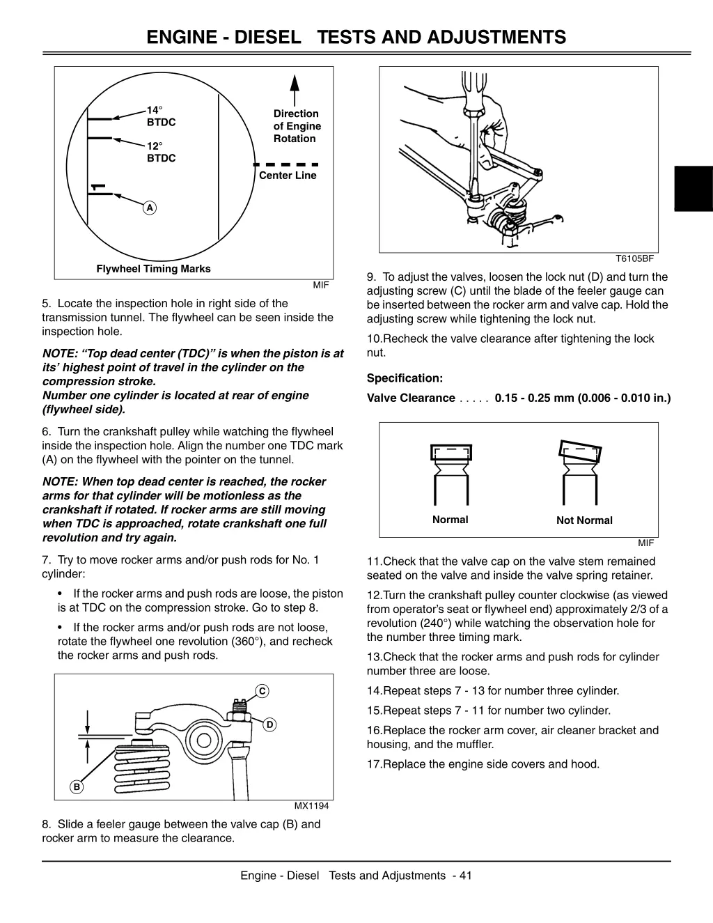 engine diesel tests and adjustments 2