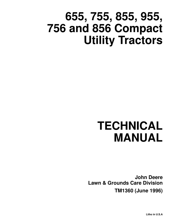 655 755 855 955 756 and 856 compact utility