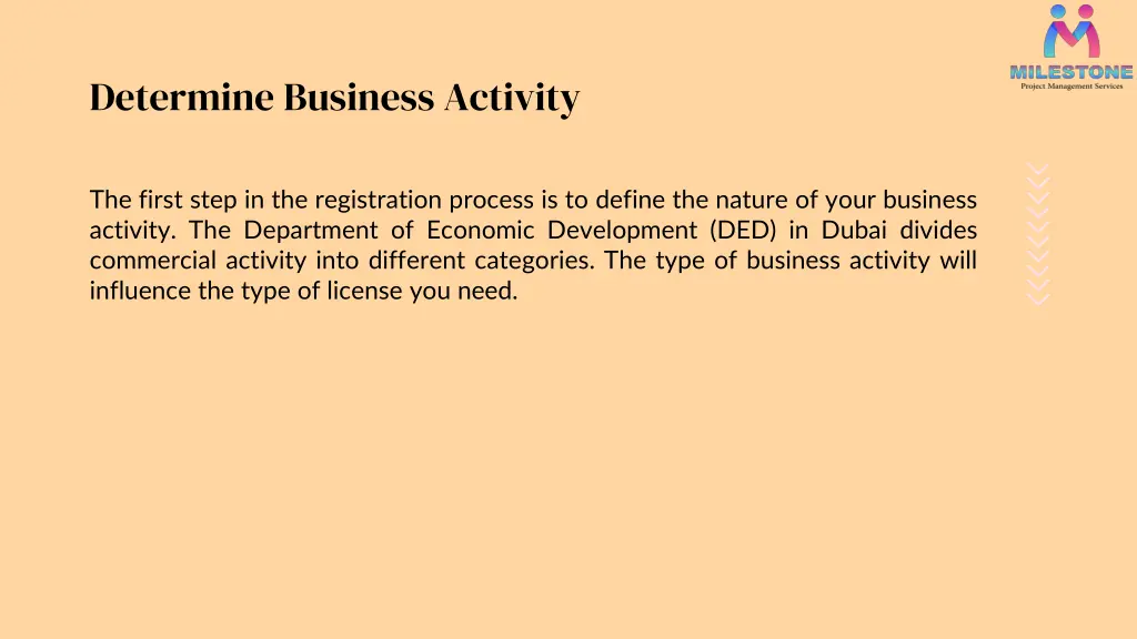 determine business activity