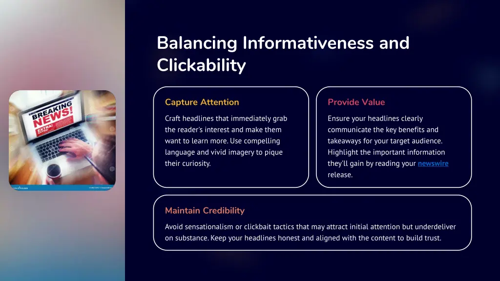 balancing informativeness and clickability