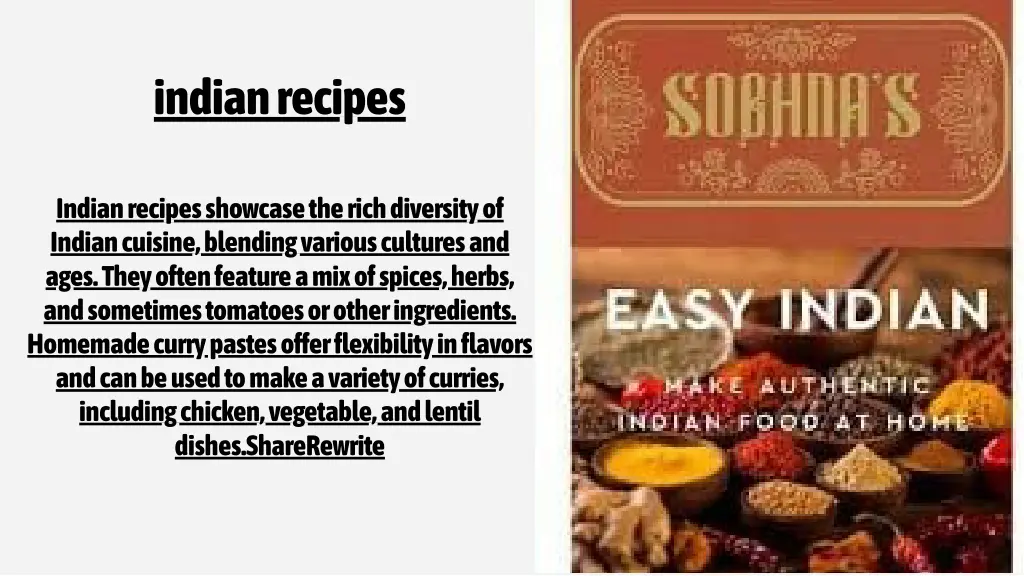 indian recipes