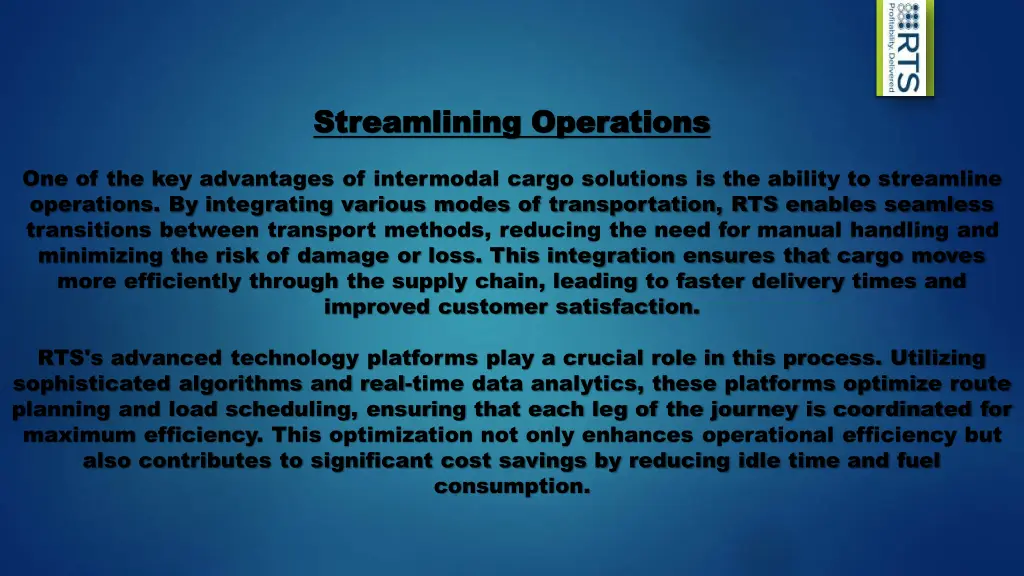 streamlining operations streamlining operations