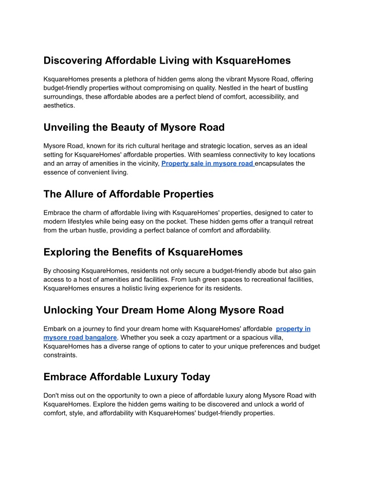 discovering affordable living with ksquarehomes