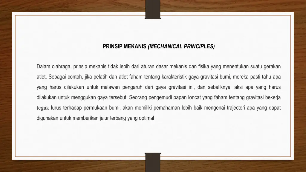 prinsip mekanis mechanical principles