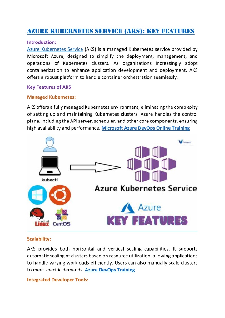 azure kubernetes service aks key features