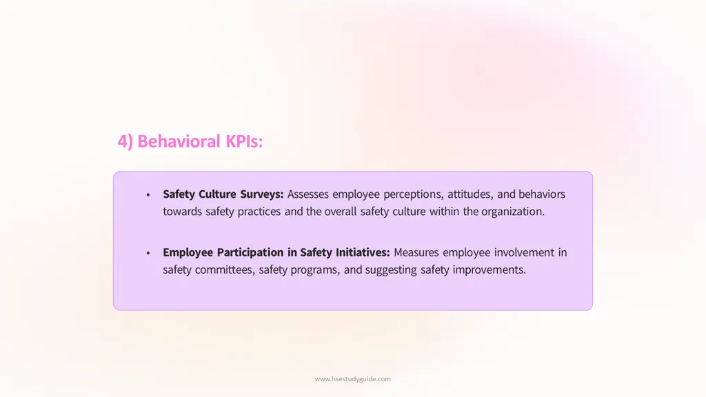 4 behavioral kpis