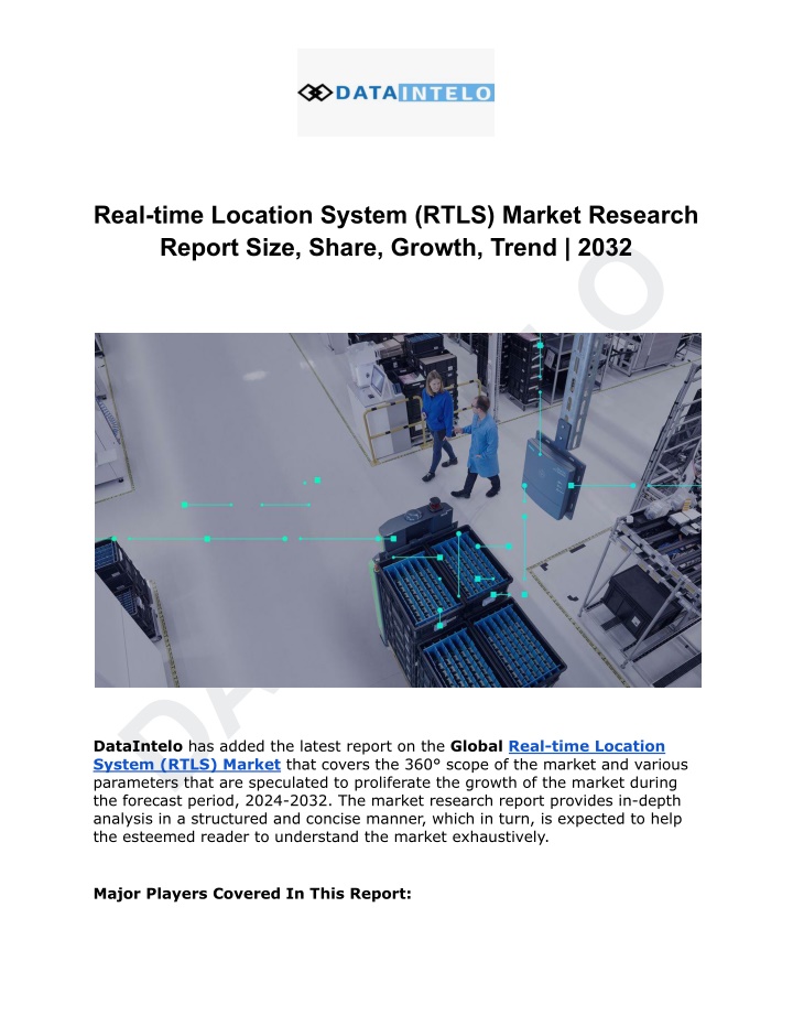 real time location system rtls market research