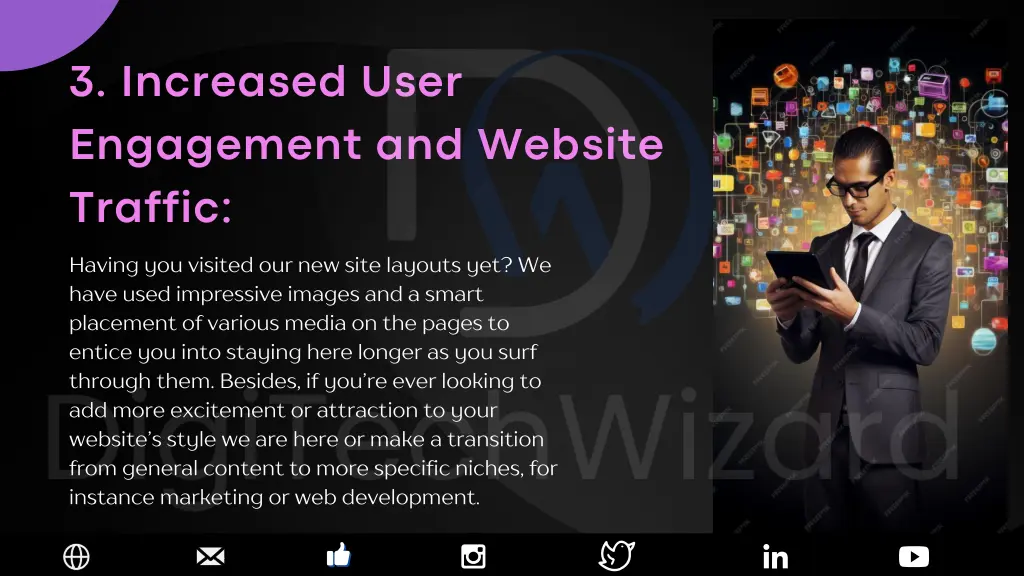 3 increased user engagement and website traffic