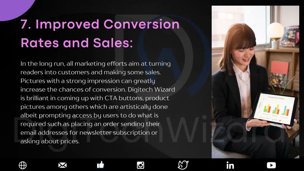 7 improved conversion rates and sales