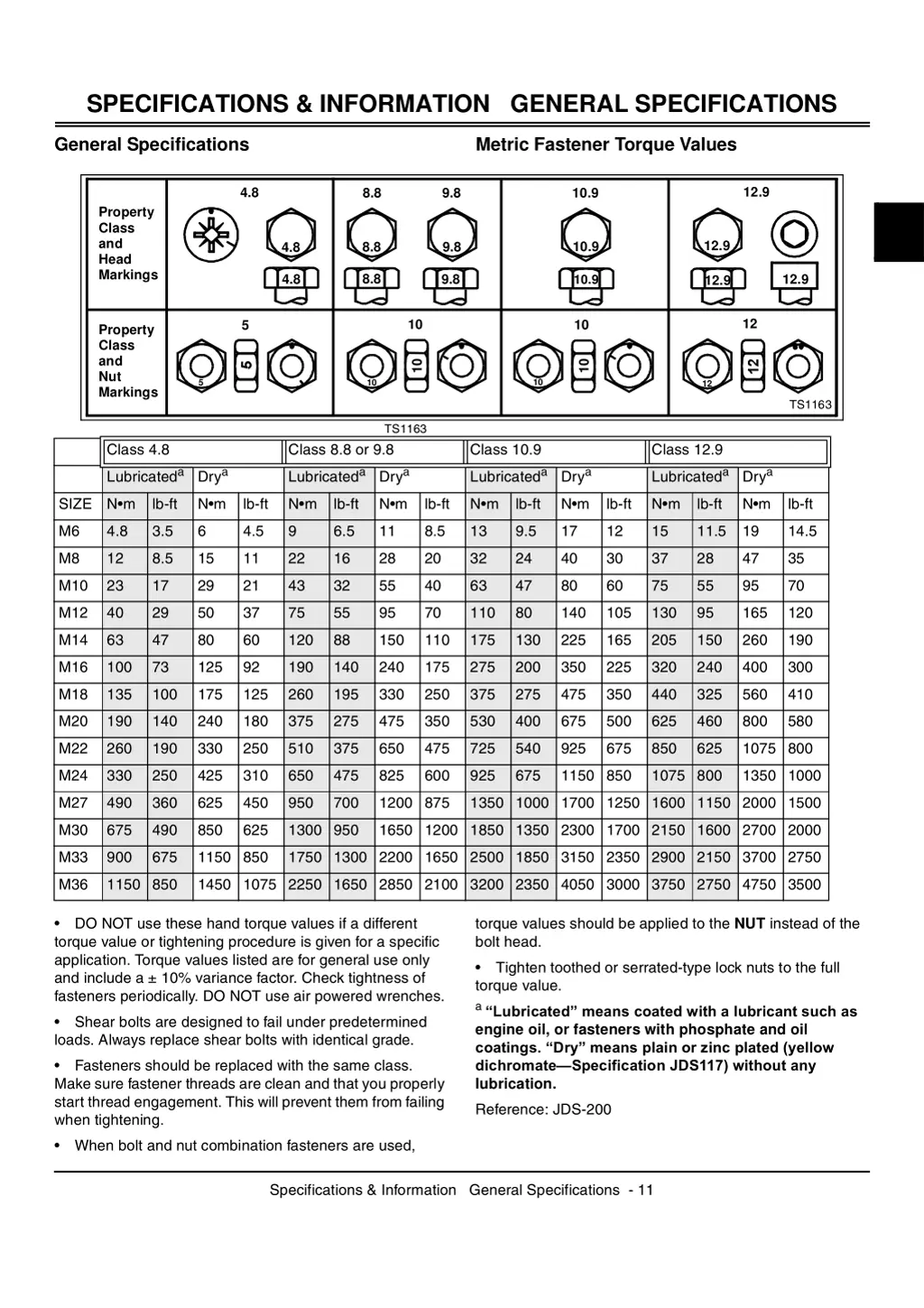 specifications information general specifications