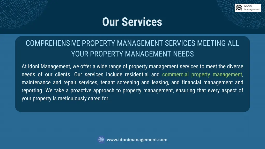 our services