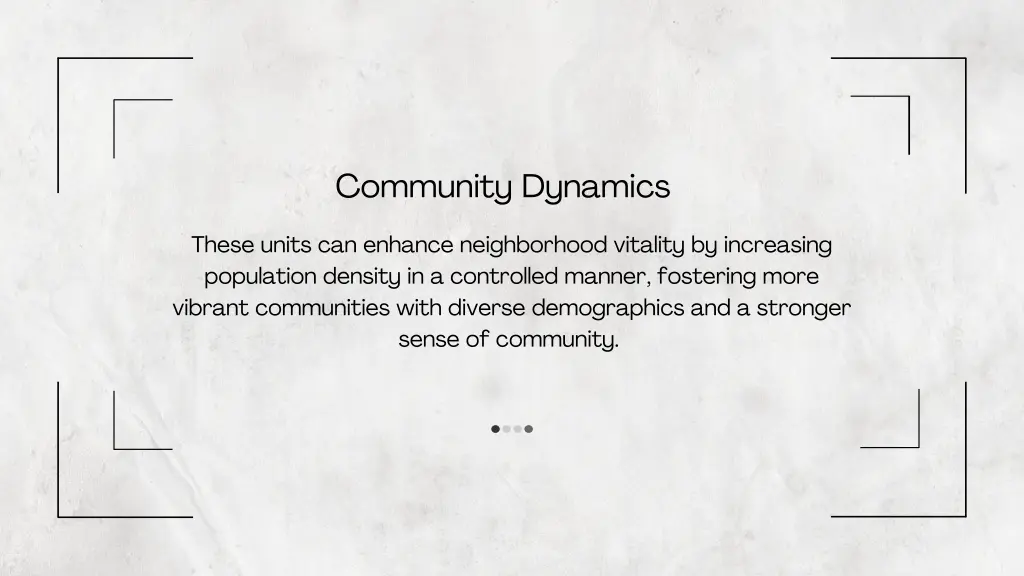 community dynamics