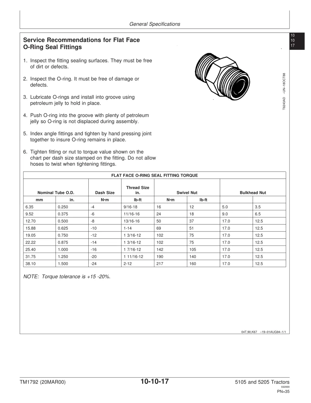 general specifications 15